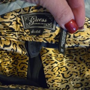 Guess Black Straight Leg Trouser Slacks Pants